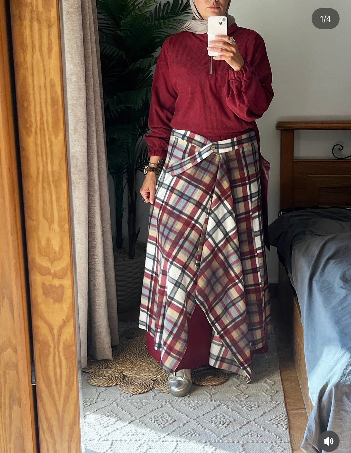 Wrapping skirt
