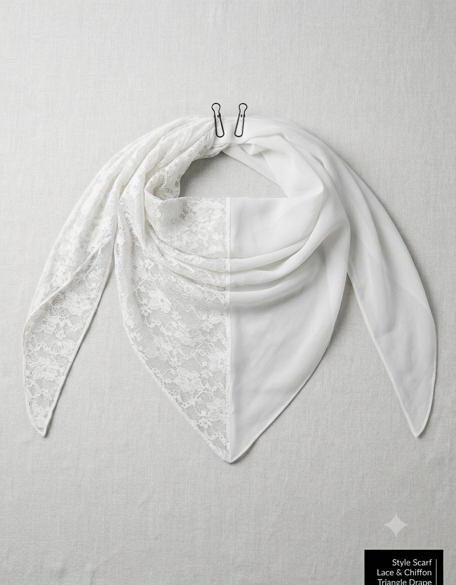 Dual-Texture Triangle Scarf