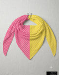 Playful Polka Dot Triangle Scarf